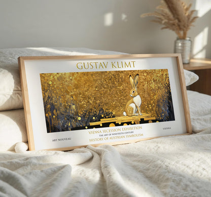 Gustav Klimt Panoramic Print – Golden Forest Print – Art Nouveau