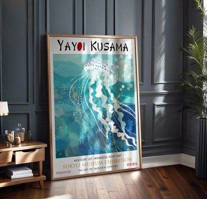 Yayoi Kusama Jellyfish Print: Tokyo Museum Exhibition Art