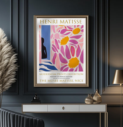 Henri Matisse Print: Pink Floral Fauvism Art (Unframed)