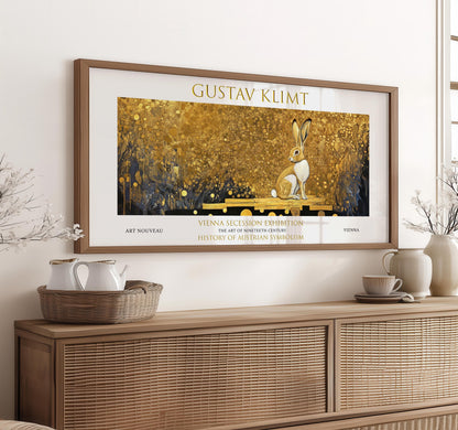 Gustav Klimt Panoramic Print – Golden Forest Print – Art Nouveau