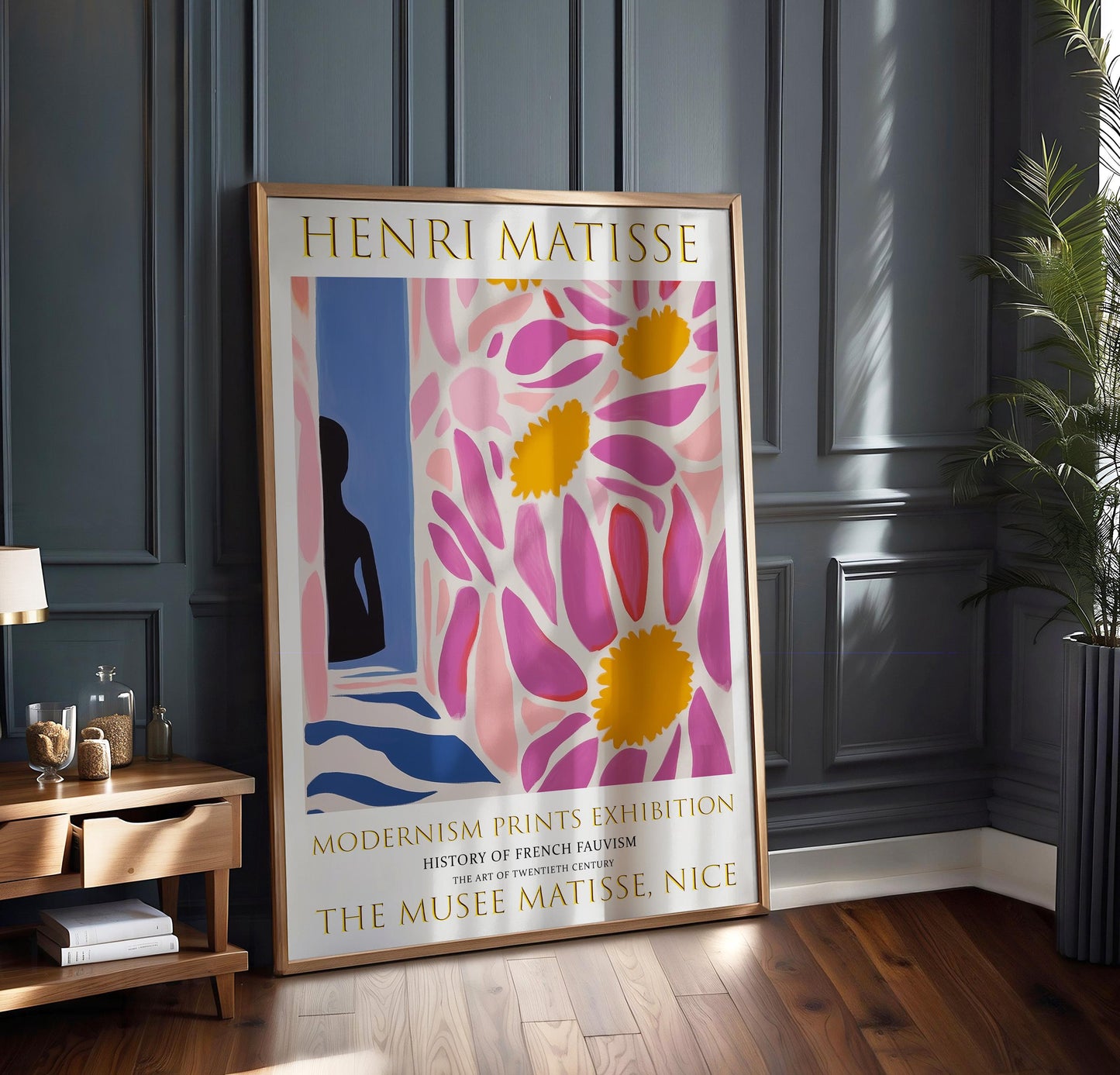Henri Matisse Print: Pink Floral Fauvism Art (Unframed)
