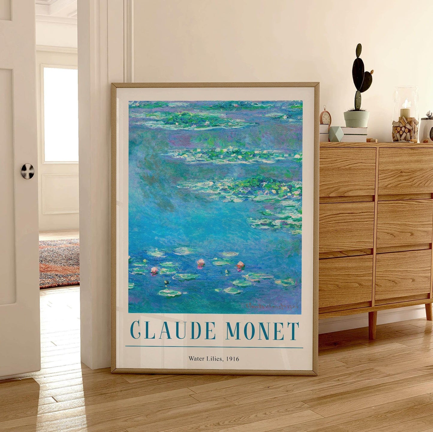 Claude Monet Water Lilies Print: Vintage Floral Impressionist Art