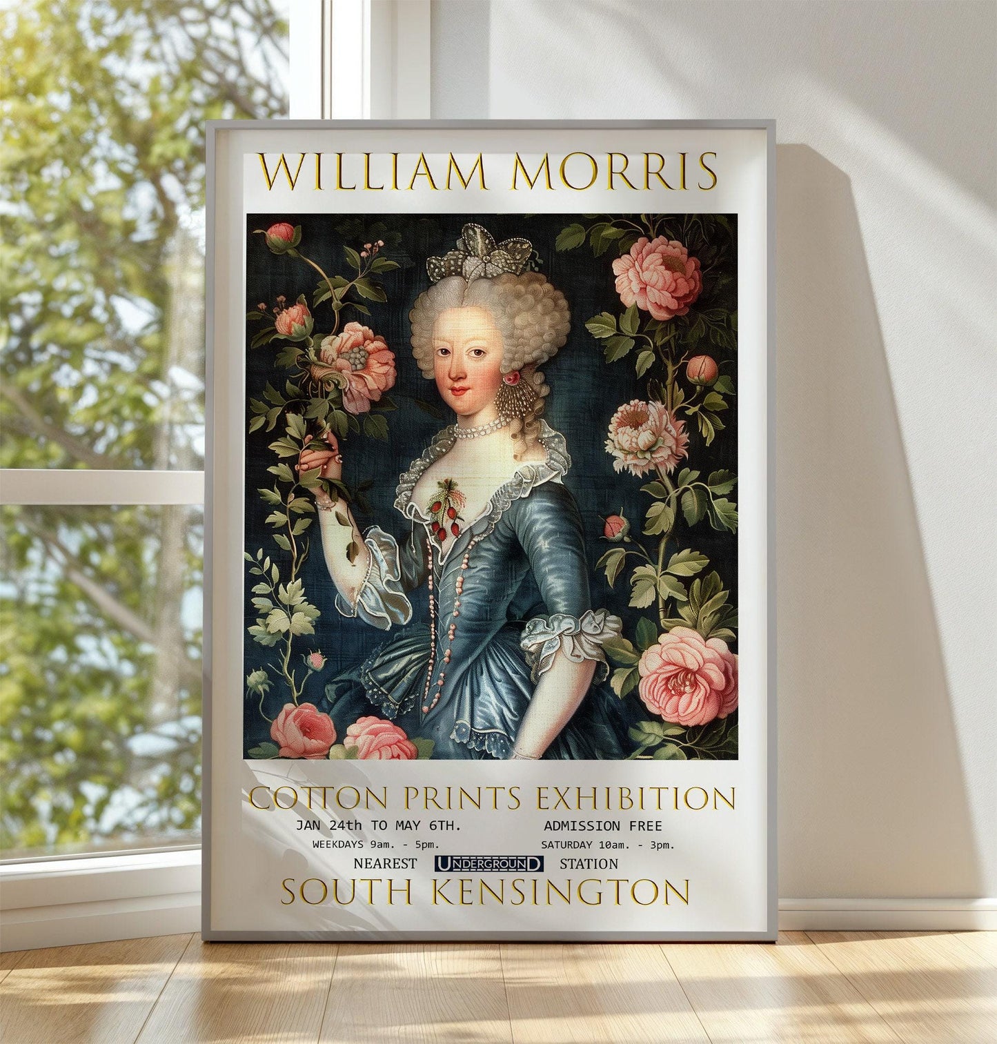 William Morris Exhibition Print: Marie Antoinette Poster, Textiles Art