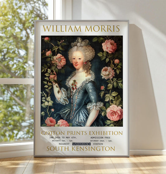 William Morris Exhibition Print: Marie Antoinette Poster, Textiles Art
