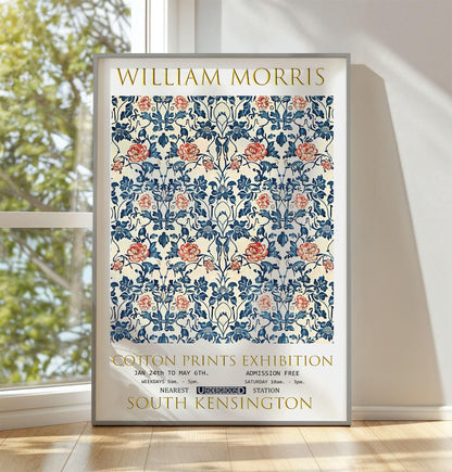Vintage Floral Wall Art – William Morris Print Rose and Thistle Design on Premium Matte Paper