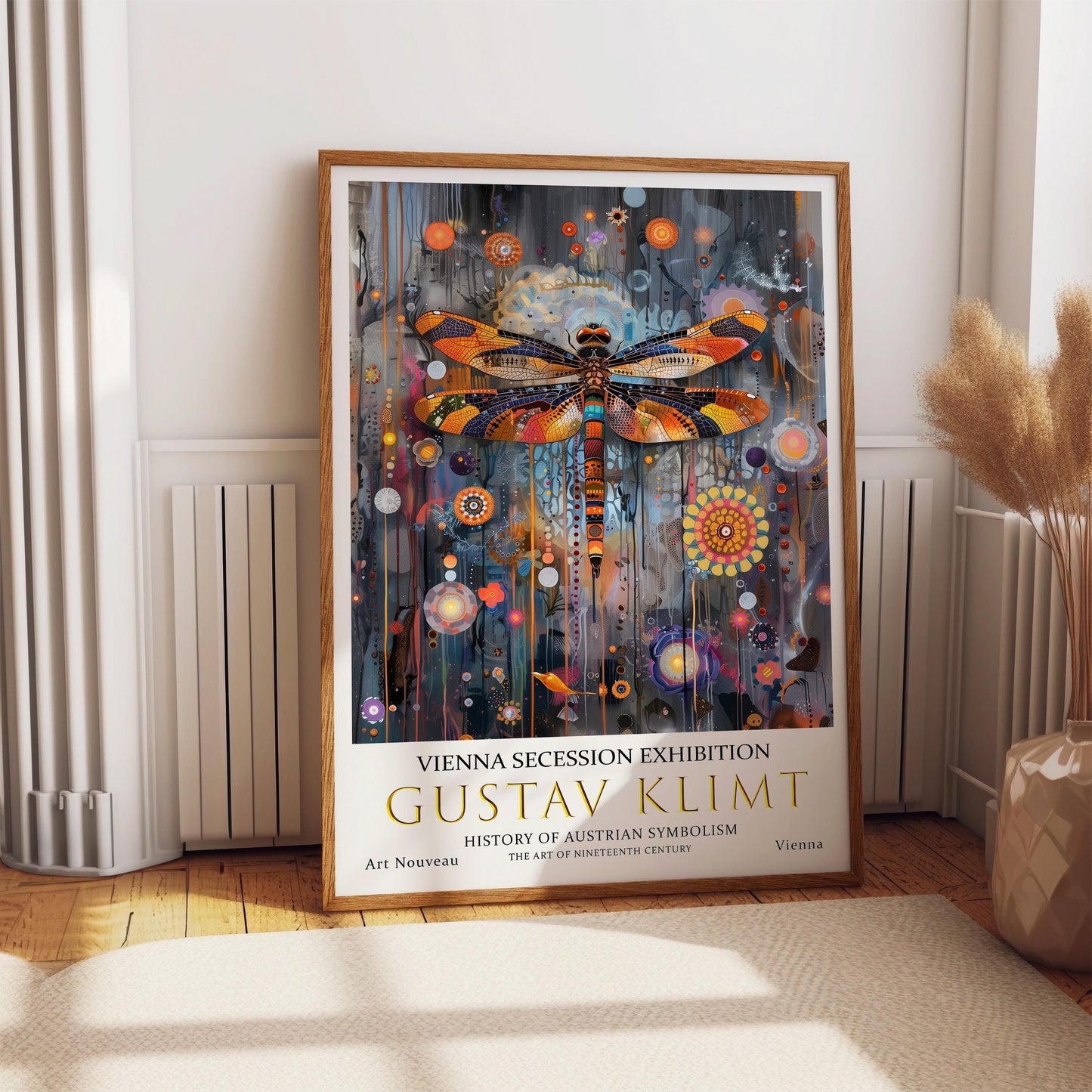 Gustav Klimt Poster – Klimt Dragonfly Poster | Art Nouveau Print on Premium Paper
