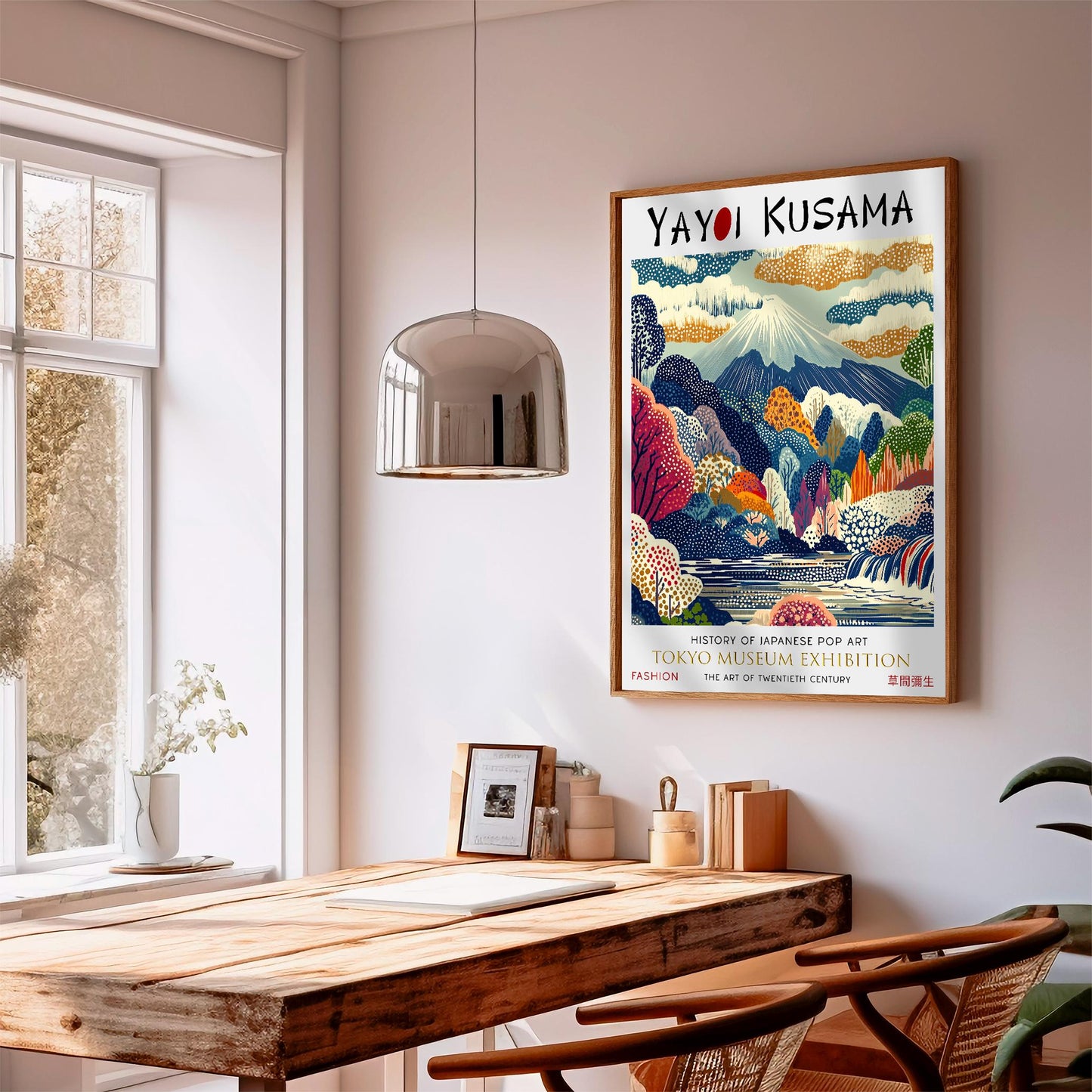 Yayoi Kusama Mount Fuji Print: Tokyo Exhibition Poster