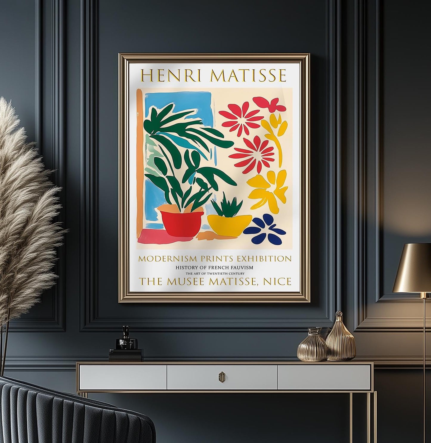 Henri Matisse Inspired Floral Art Print: Fauvist Modernism