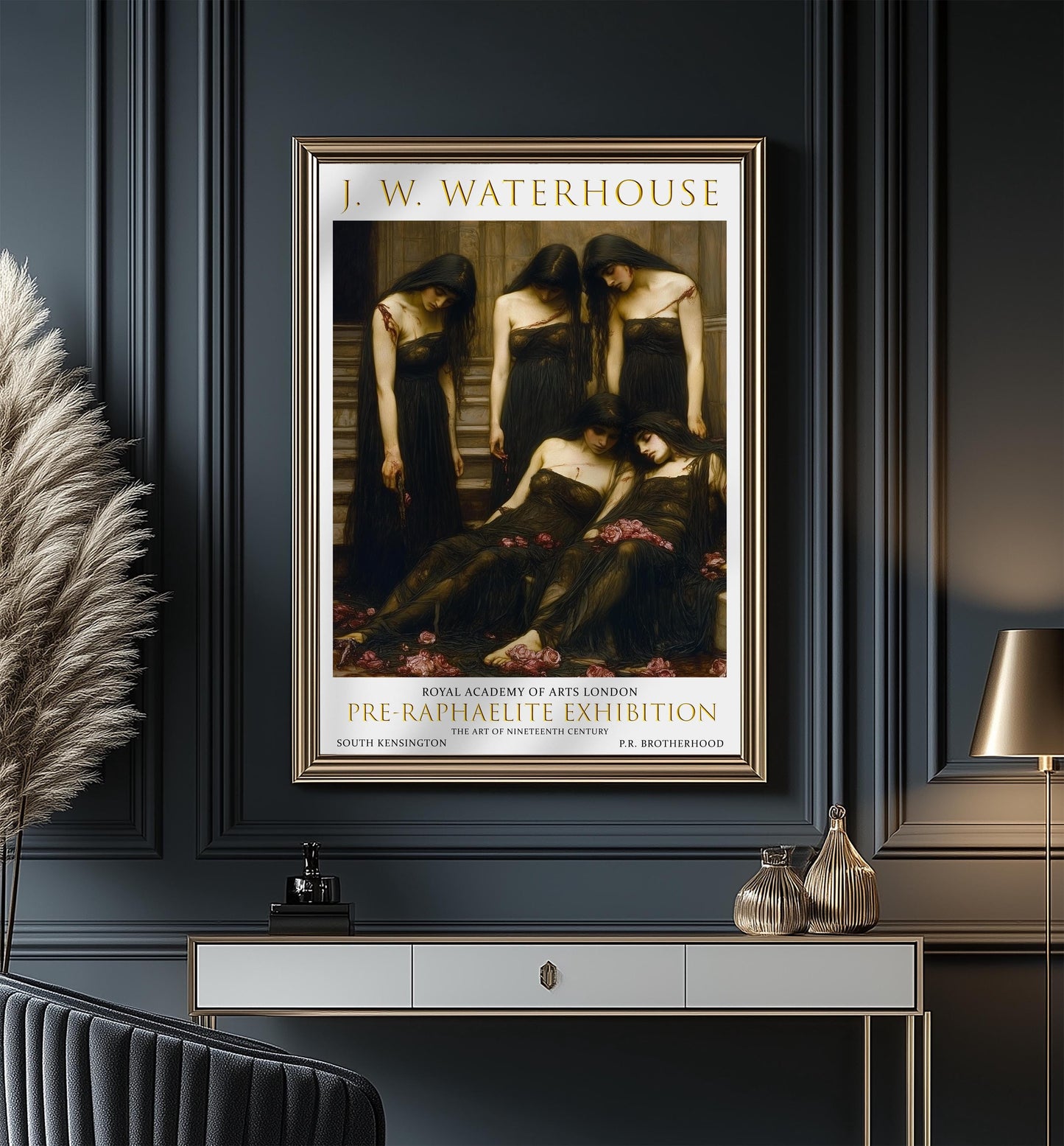 John William Waterhouse Print: Pre-Raphaelite Gothic Wall Art
