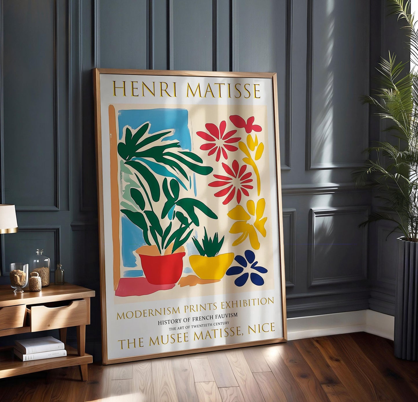 Henri Matisse Inspired Floral Art Print: Fauvist Modernism
