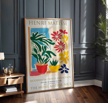 Henri Matisse Inspired Floral Art Print: Fauvist Modernism