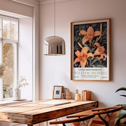 William Morris Lily Print – Vintage Floral Art | Botanical Pattern Wall Decor