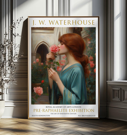 John William Waterhouse Art Print: The Soul of the Rose, Pre-Raphaelite Poster