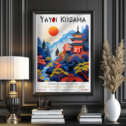 Yayoi Kusama 'Red Sun' Print – Japanese Temple Art Poster