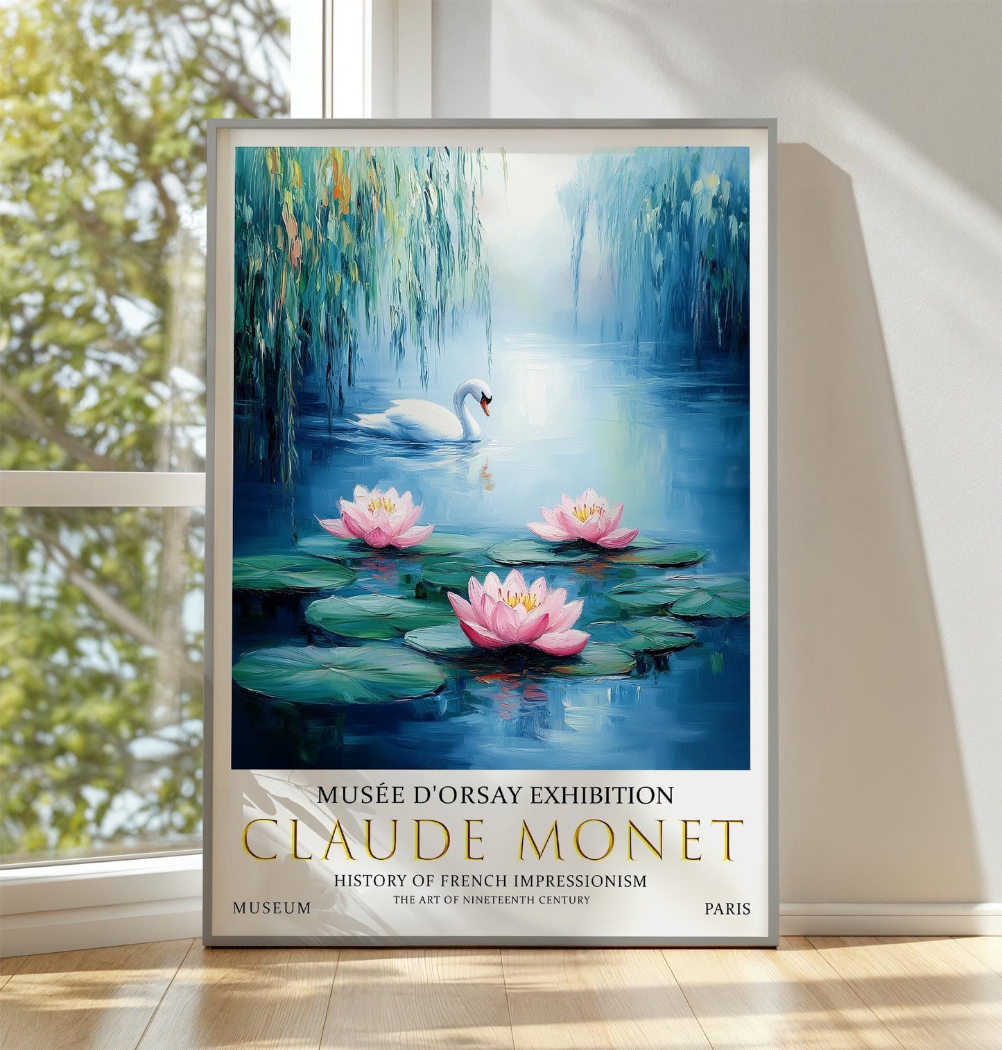 Monet Water Lily Print: French Impressionist Nature Wall Art