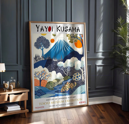 Yayoi Kusama Mount Fuji Print Wall Art Picture Poster