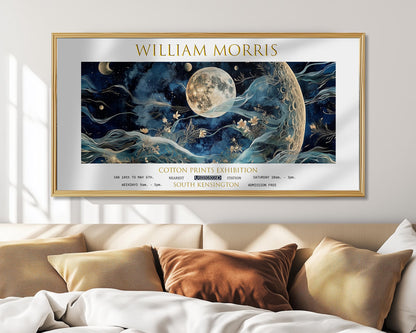 William Morris Moon & Stars Print: Vintage Botanical Wall Art