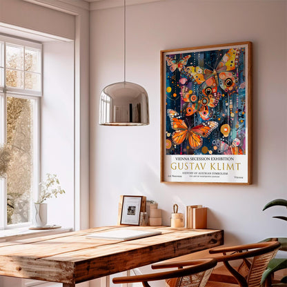Gustav Klimt Print – Art Nouveau Wall Art | Butterfly Decor on Premium Paper