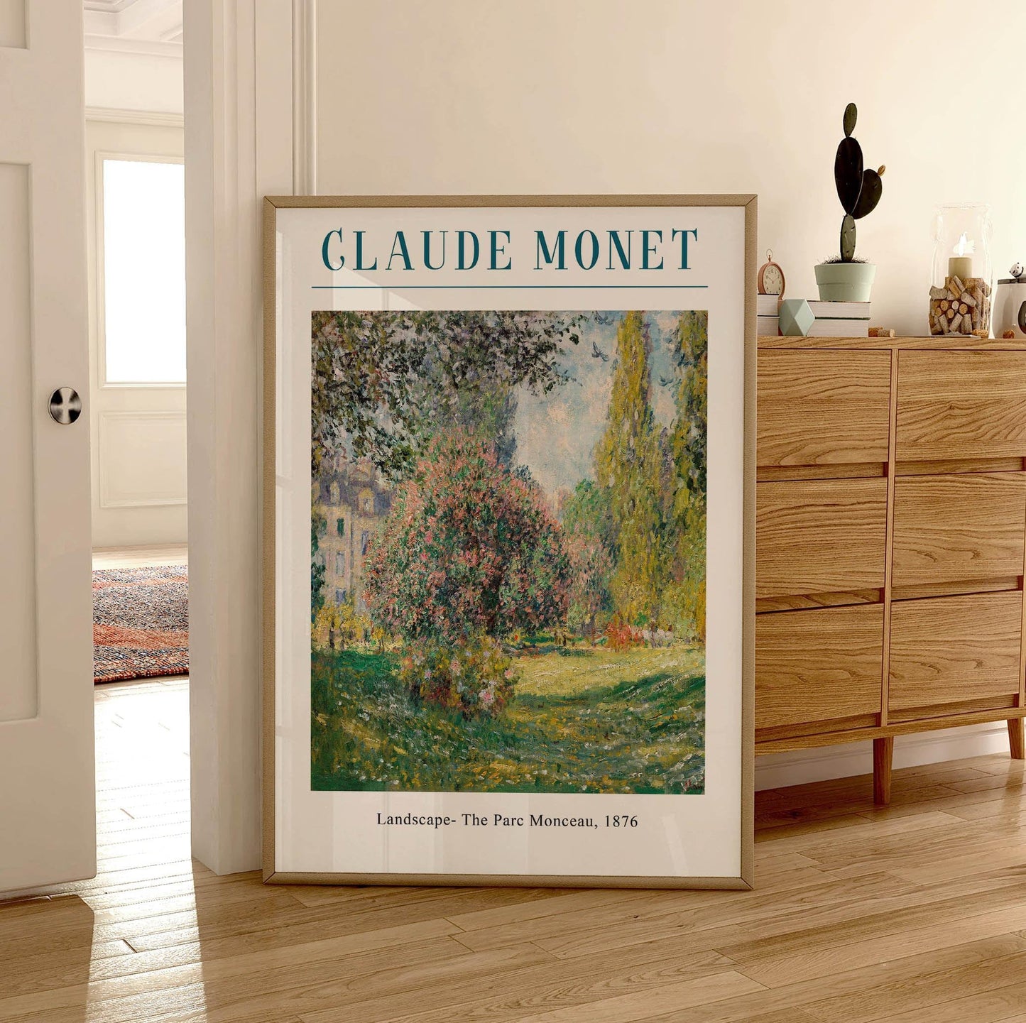 Claude Monet Landscape Poster: Vintage French Impressionist Print