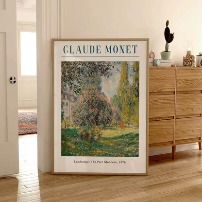 Claude Monet Landscape Poster: Vintage French Impressionist Print