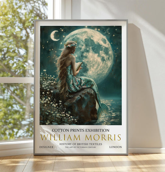 William Morris Mermaid Print: Vintage Fantasy Wall Art