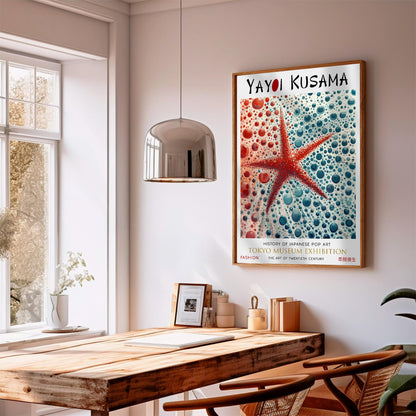 Yayoi Kusama Starfish Print: Tokyo Museum Exhibition, Japanese Art