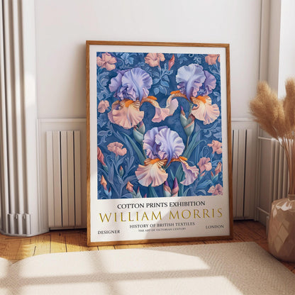 William Morris Iris Print – Vintage Floral Art | Botanical Wall Decor