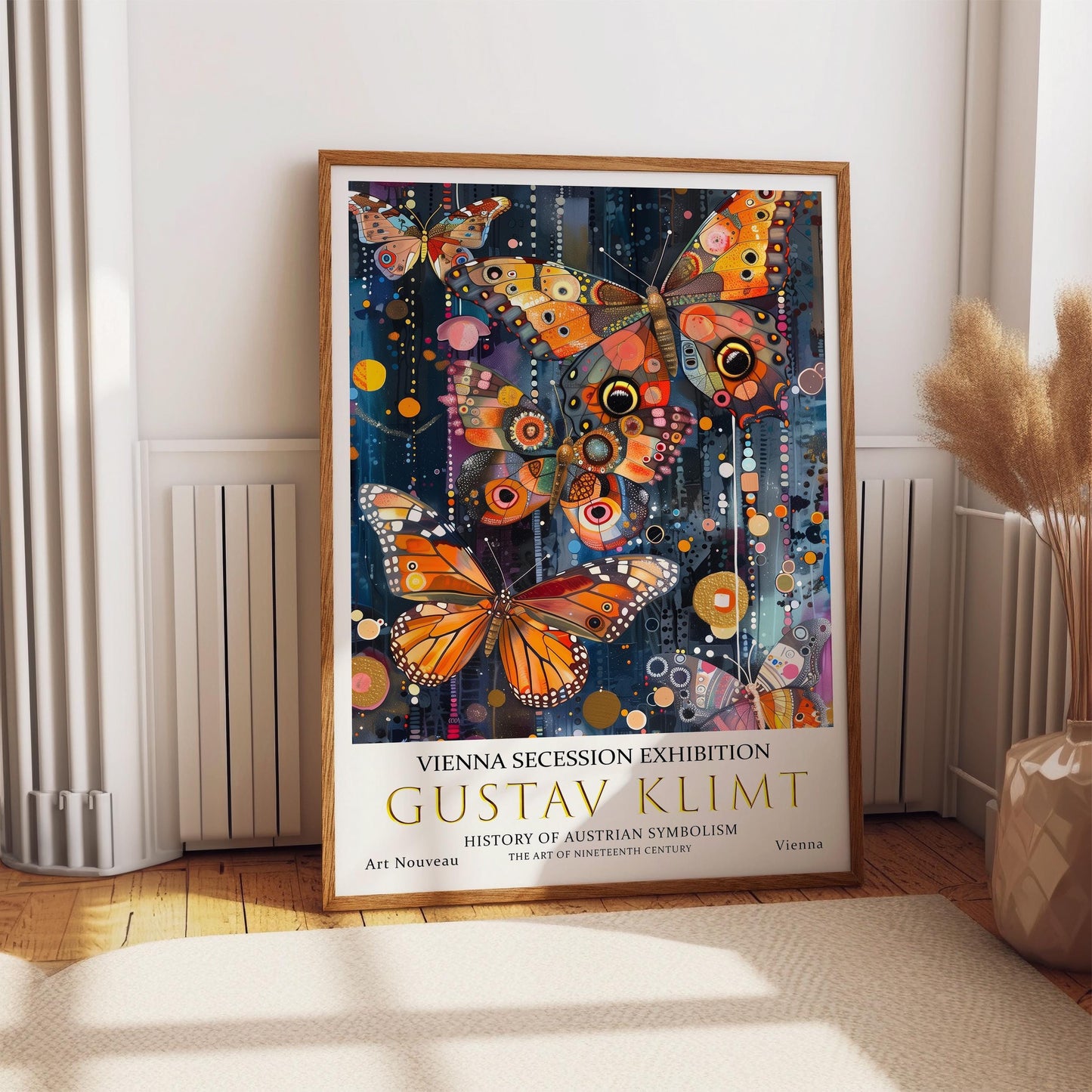 Gustav Klimt Print – Art Nouveau Wall Art | Butterfly Decor on Premium Paper