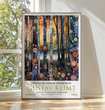 Gustav Klimt Print – Forest Lake Artwork | Art Nouveau Poster On Premium Paper