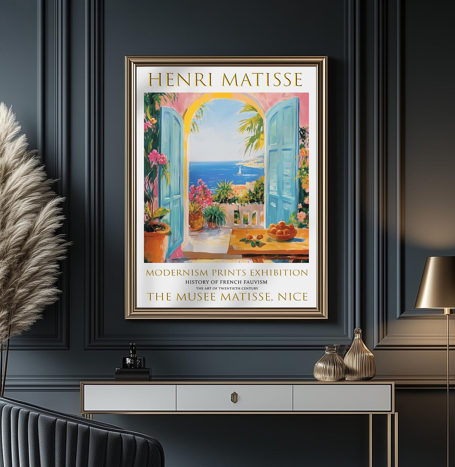 Henri Matisse Print: Open Window, Fauvism Mediterranean Art