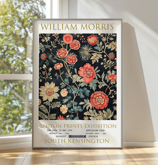 William Morris Poster – Vintage Floral Print | Botanical Wall Art Exhibition