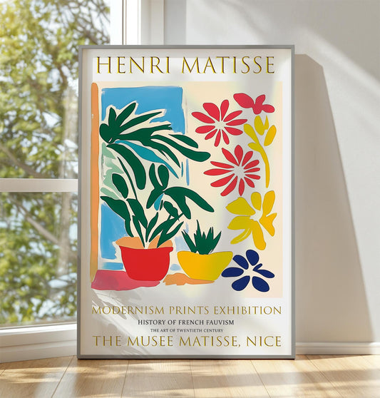 Henri Matisse Inspired Floral Art Print: Fauvist Modernism