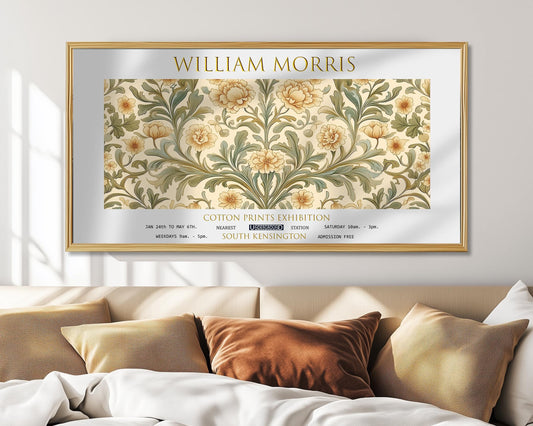 William Morris Panoramic Print – William Morris Poster – Vintage Floral Patten