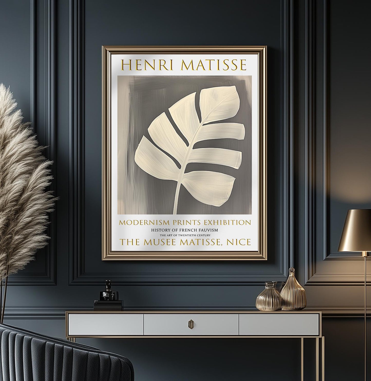 Henri Matisse Inspired Art Print: Fauvist Botanical Leaf