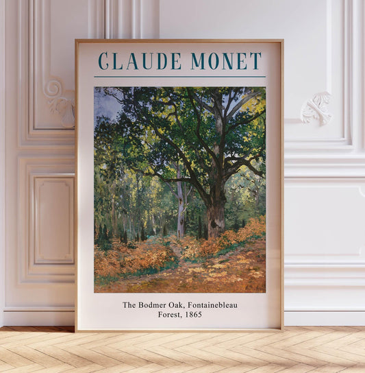 Claude Monet 'The Bodmer Oak' Print: Vintage French Impressionist Decor