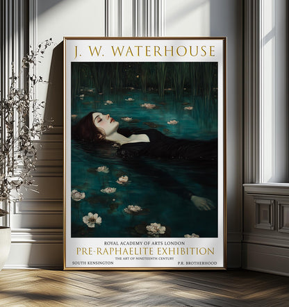 Ophelia Art Print: John William Waterhouse Pre-Raphaelite Style