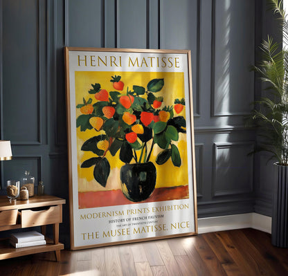 Henri Matisse Exhibition Poster: Fauvism Botanical Art Print