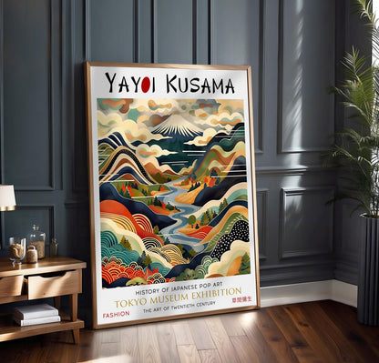 Yayoi Kusama Mount Fuji Print: Tokyo Museum Exhibition Art