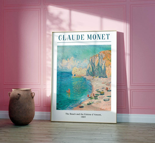 Claude Monet 'The Beach' Print: Vintage French Impressionist Home Decor