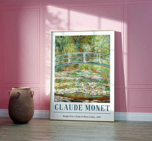 Monet Water Lilies Print: Vintage French Impressionist Home Decor