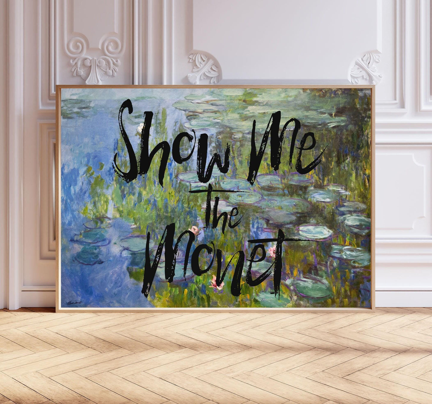 Show Me The Monet Print: Eclectic Floral Wall Art