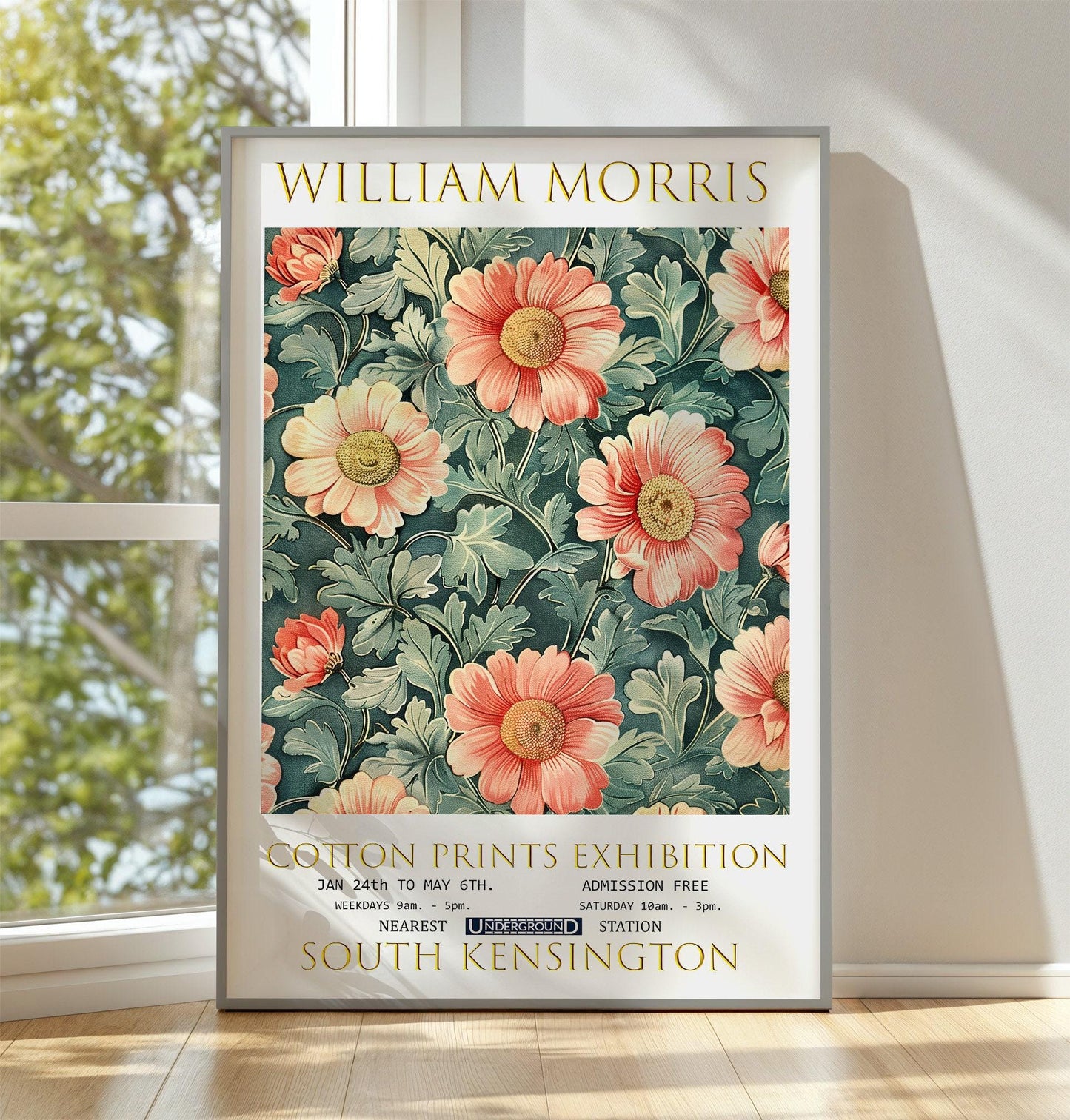 William Morris Print - Vintage Textile Art Poster | Botanical Wall Art