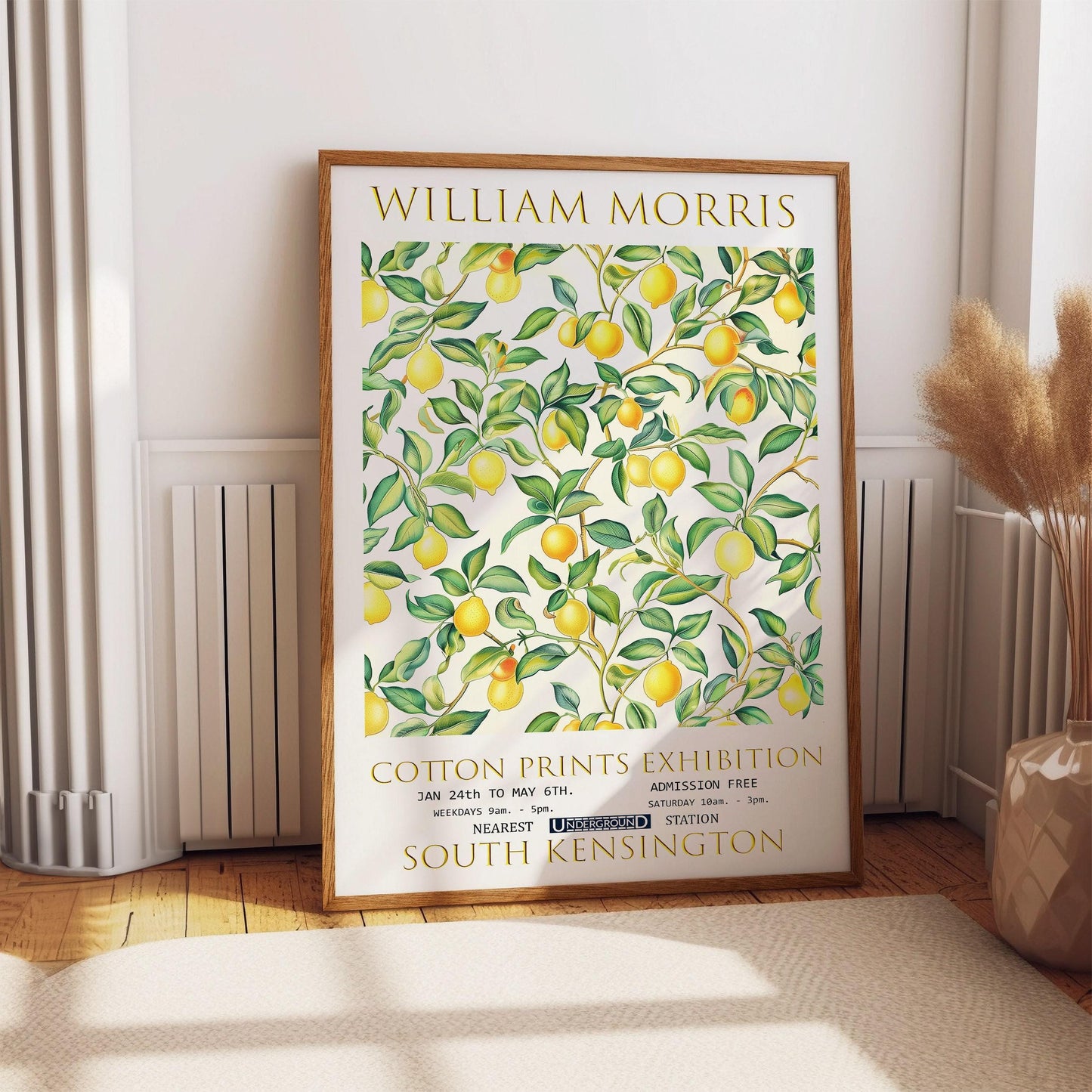 William Morris Wall Art – Vintage Floral Print | Lemon Tree Botanical Decor