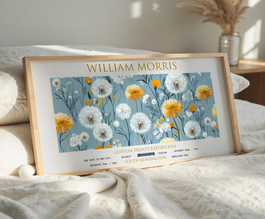 William Morris Dandelion Print: Vintage Botanical Wall Art