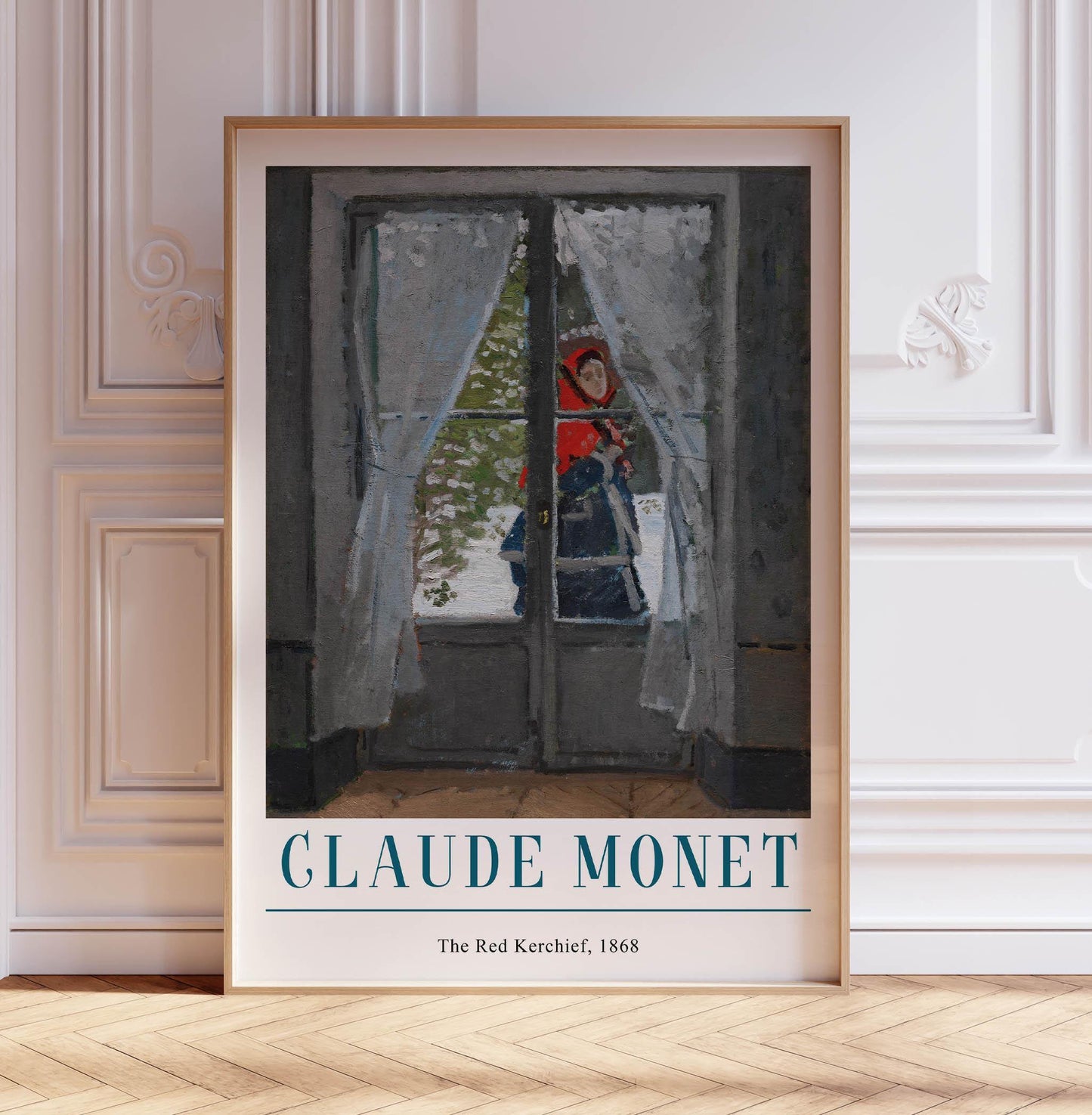 Monet "The Red Kerchief" Print: French Impressionist Wall Art