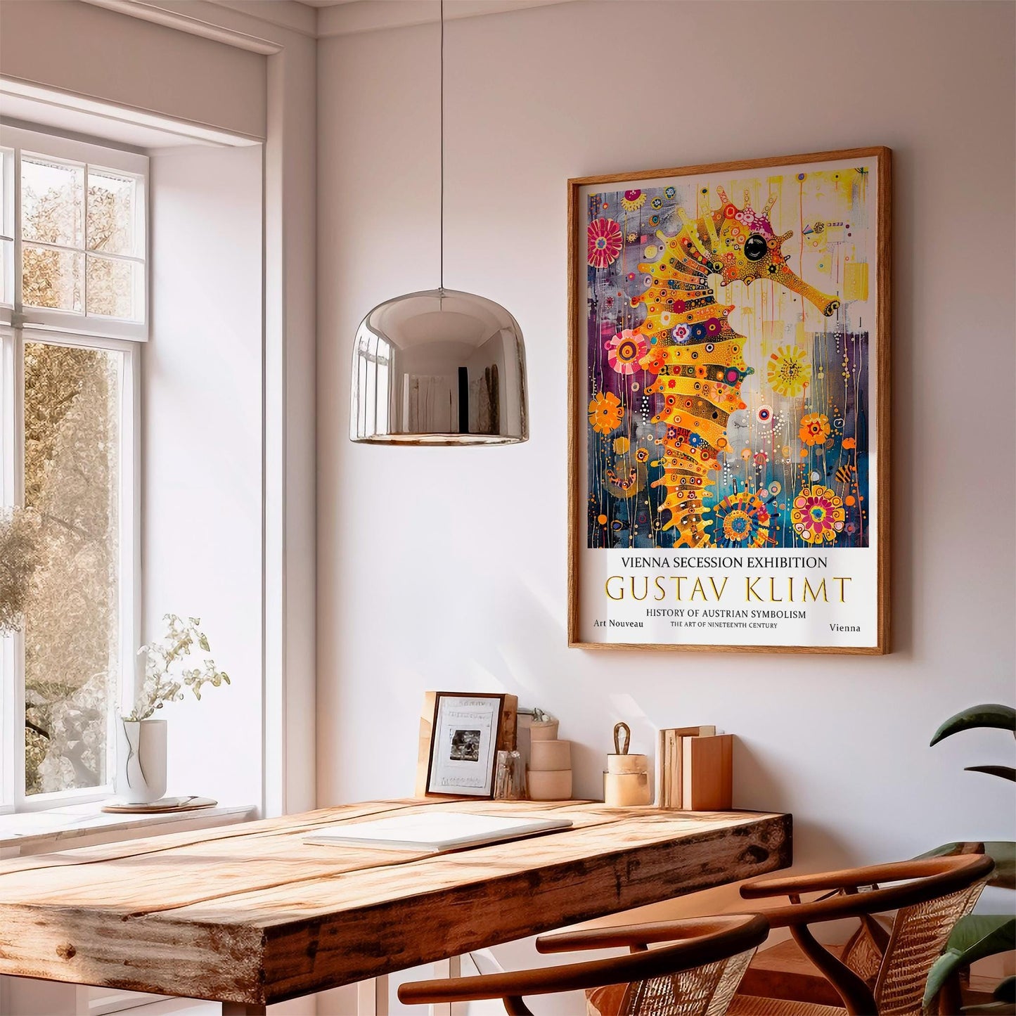 Gustav Klimt Print – Vintage Wall Art Poster With Ornate Pattern & Floral Artwork