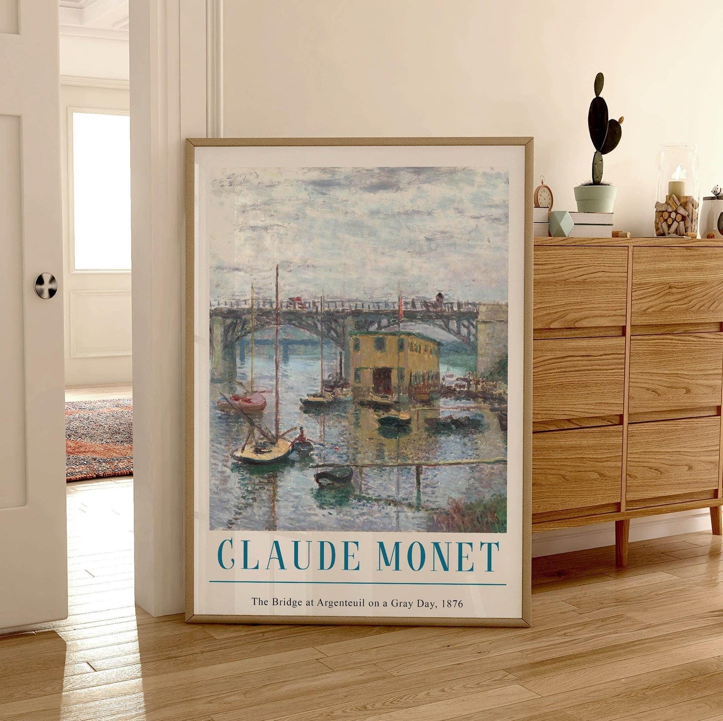 Monet Bridge at Argenteuil Print: French Impressionist Wall Art