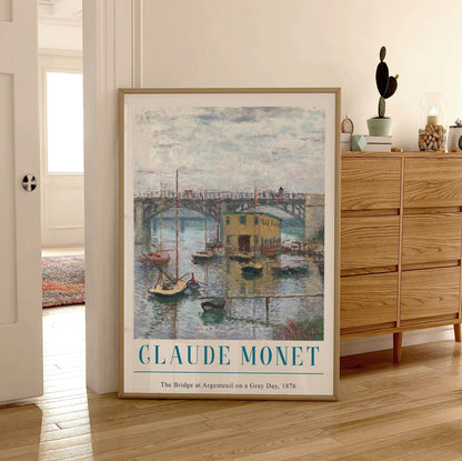 Monet Bridge at Argenteuil Print: French Impressionist Wall Art