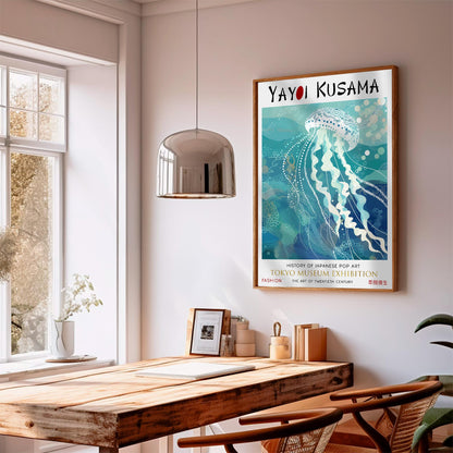 Yayoi Kusama Jellyfish Print: Tokyo Museum Exhibition Art