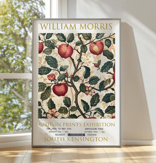 William Morris 'Apple Tree' Print: Vintage Floral Textile Art